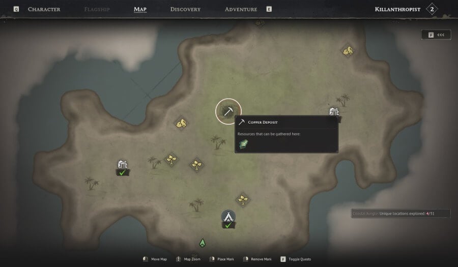 copper deposit cave location