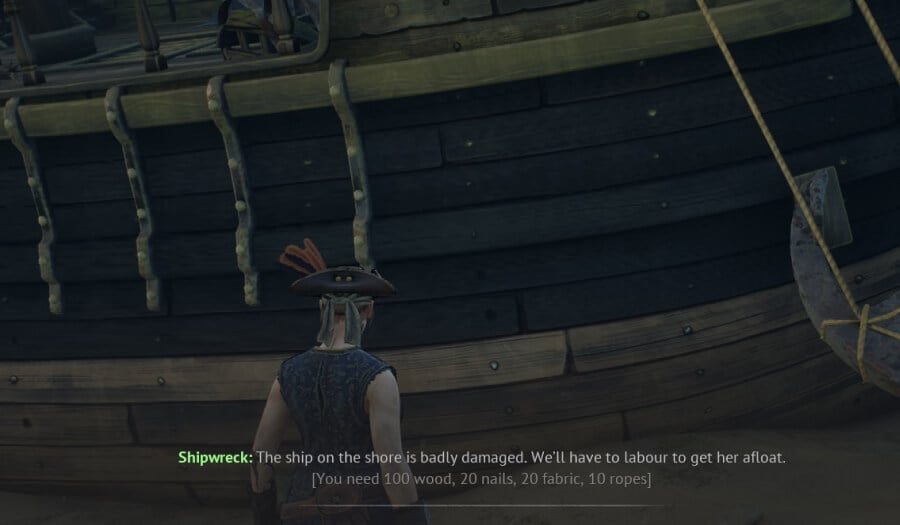 first ship in windrose required