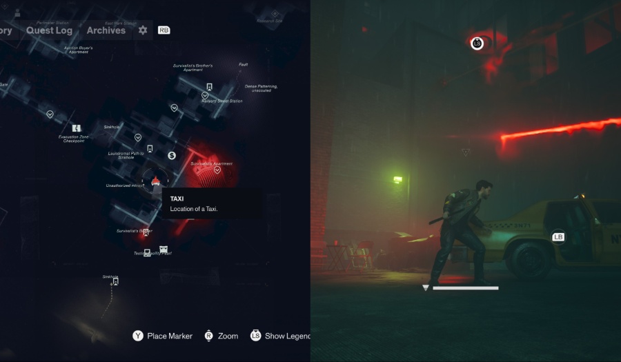 control resonant evac zone taxi