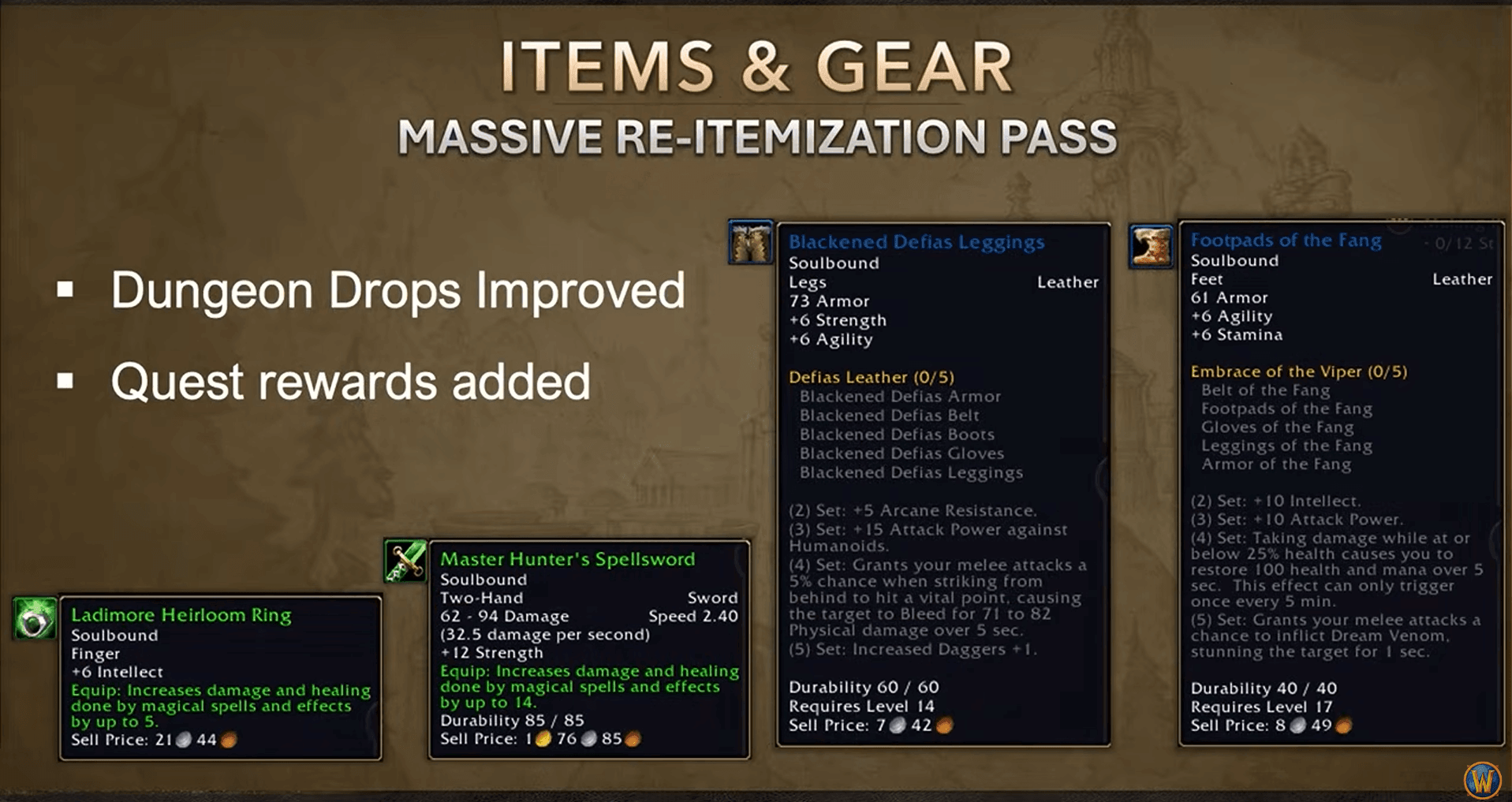 New Gear in WoW Forever