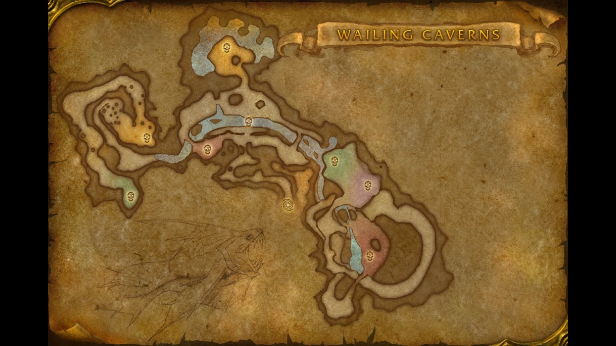 wailing caverns dungeon map wow forever