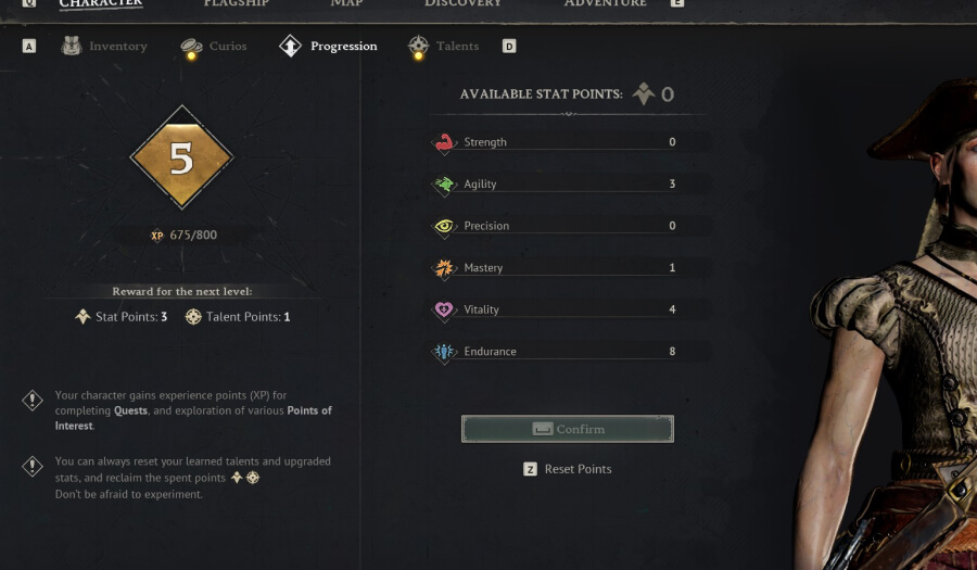 best talents and stats windrose stat screen