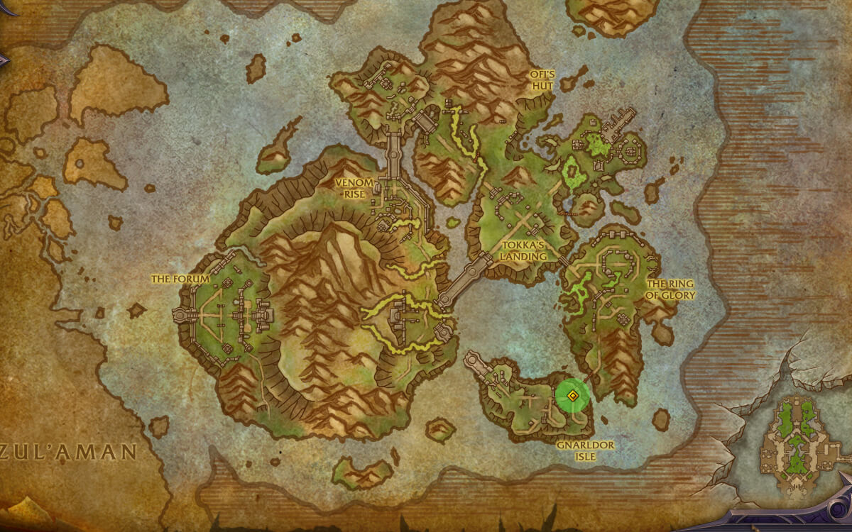 gnarldor isle location map