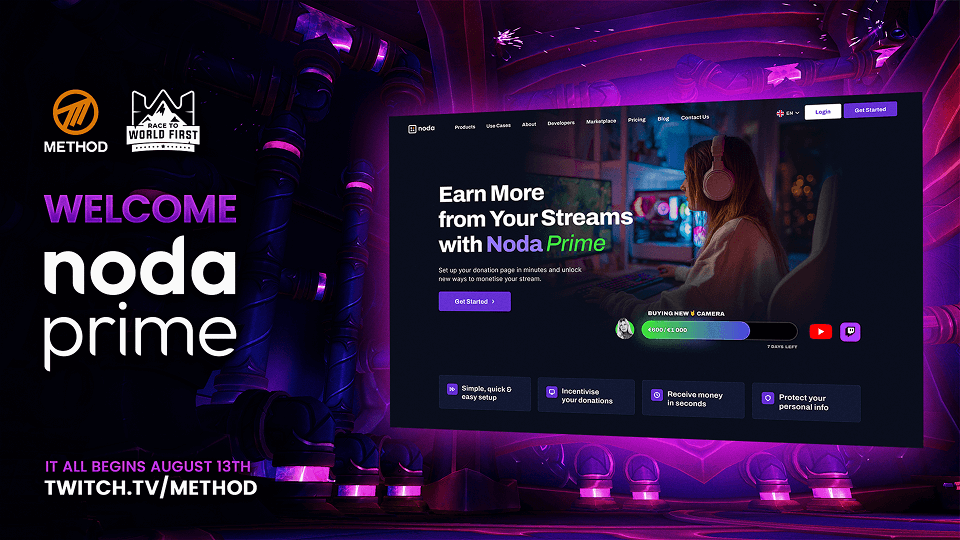 noda prime x method announcement website