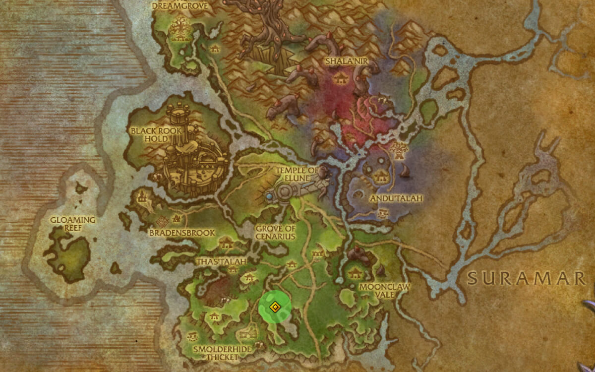 lunarwing shallows location map