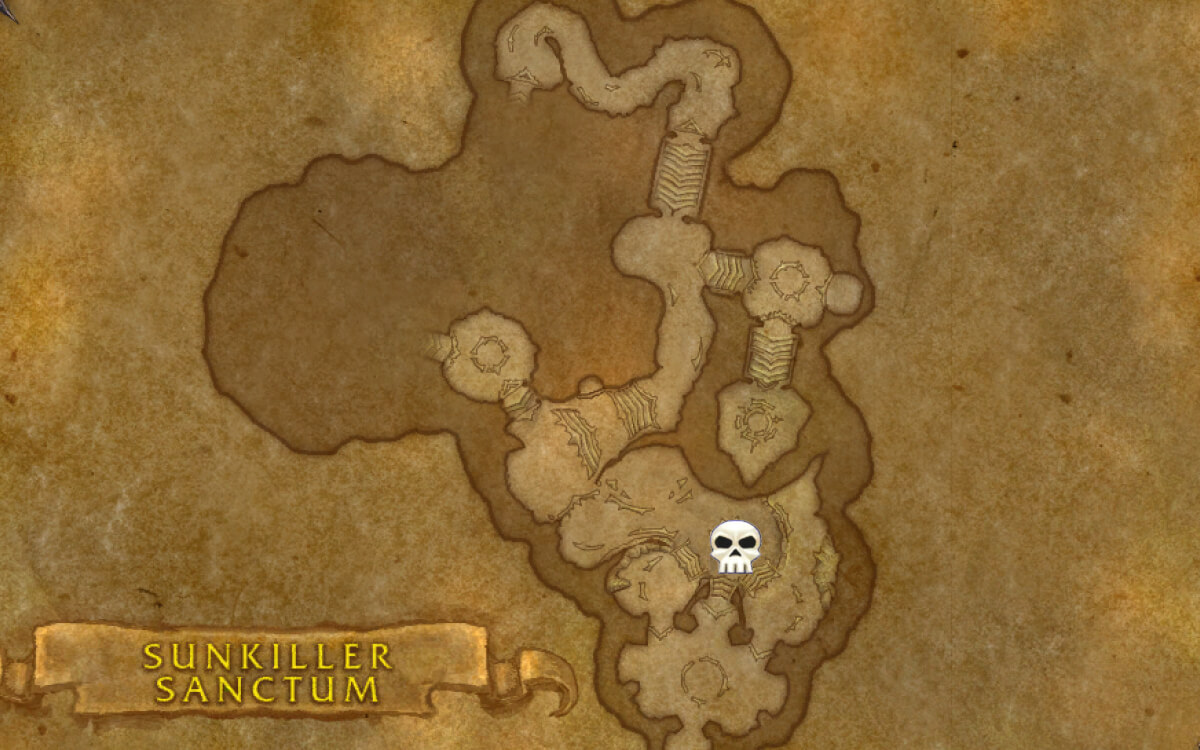 sunkiller sanctum delve boss location