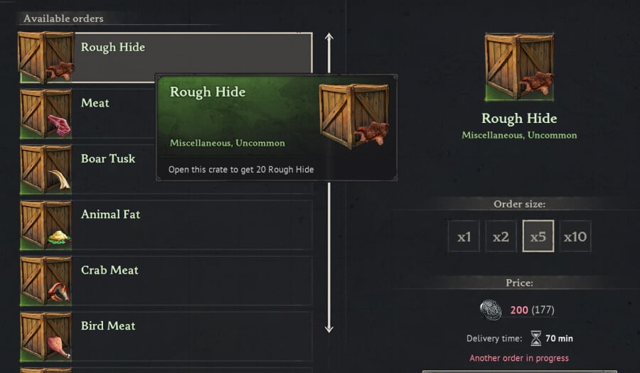 rough hide farm shipments