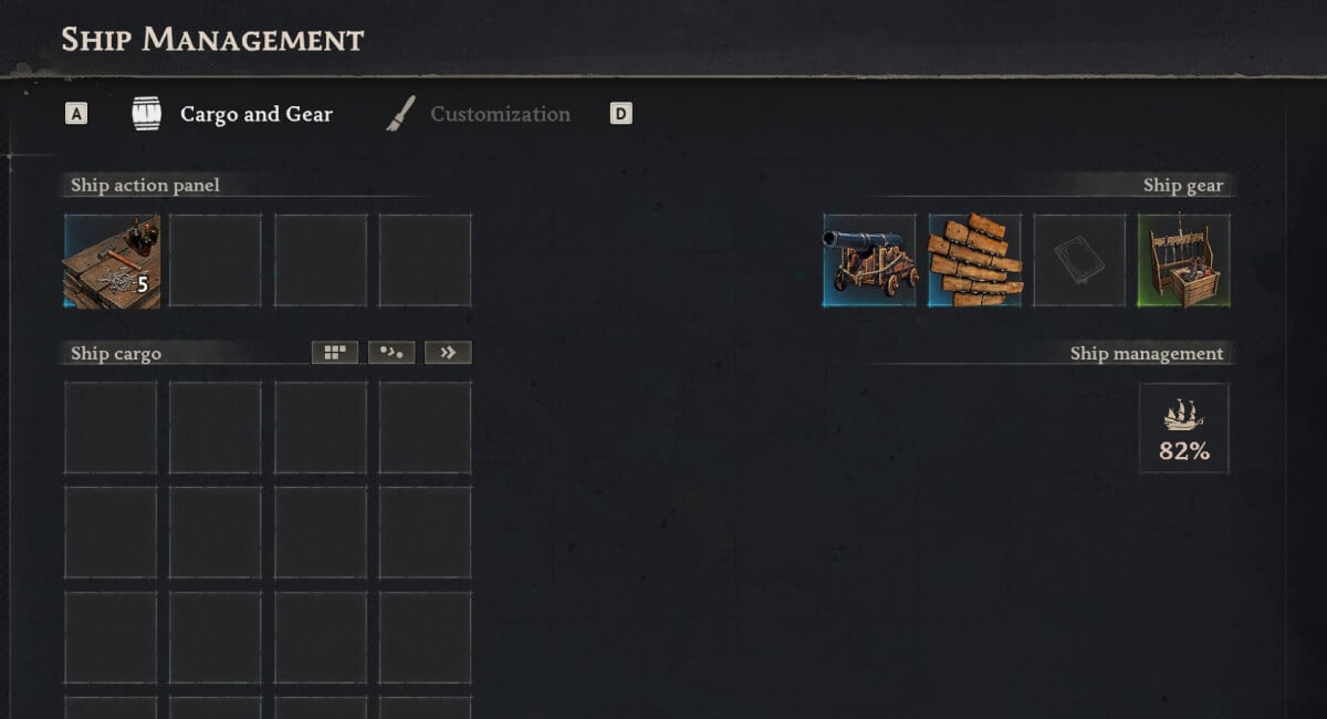 windrose ship gear ship best cannons best hull ship management