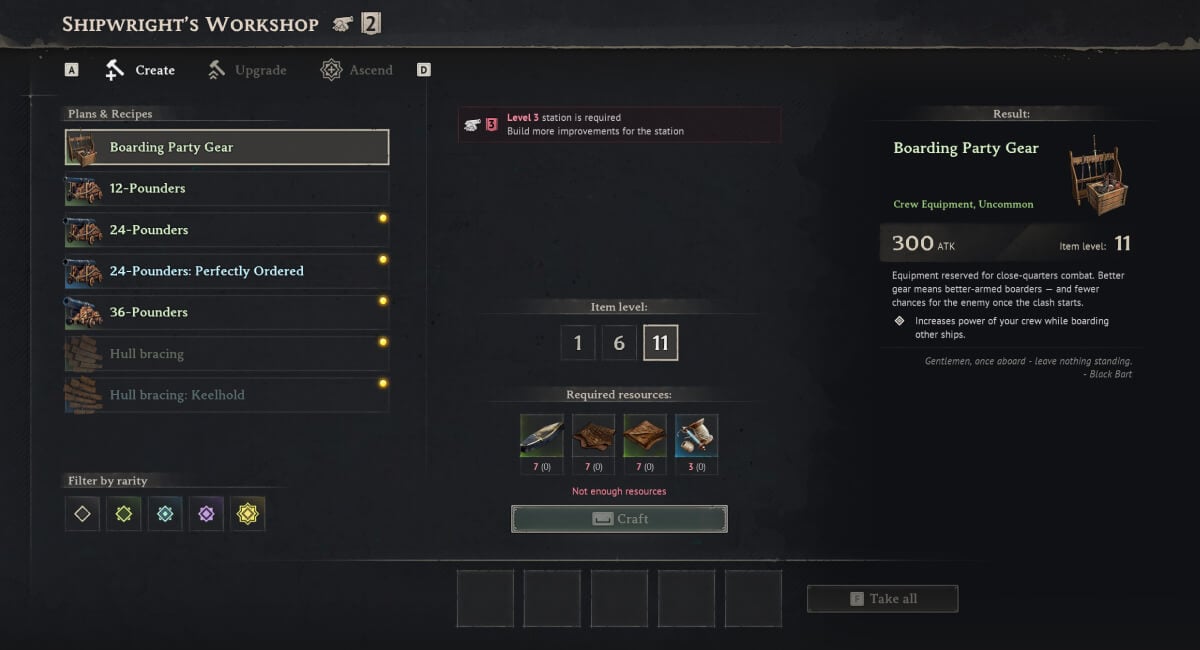 windrose ship gear ship best cannons best hull ship upgrades