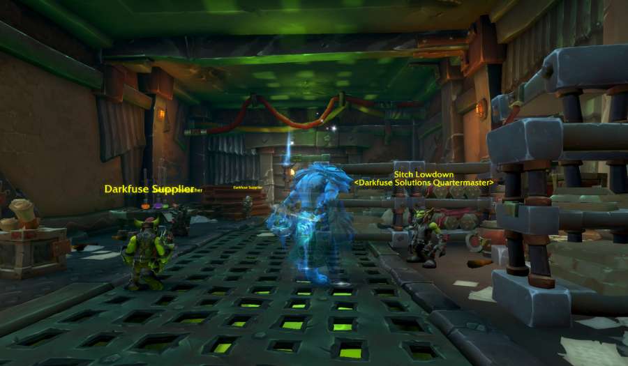 Sitch Lowdown Location in Darkfuse Solutions Sewer Hideout.