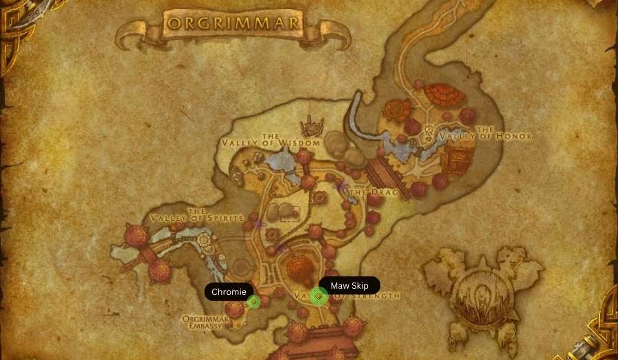 chromie and maw skip map orgrimmar