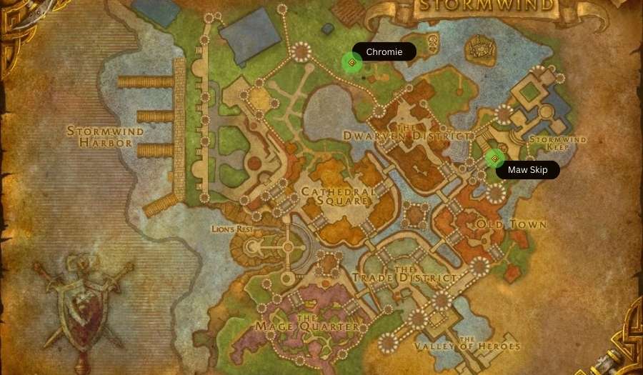 chromie and maw skip map stormwind