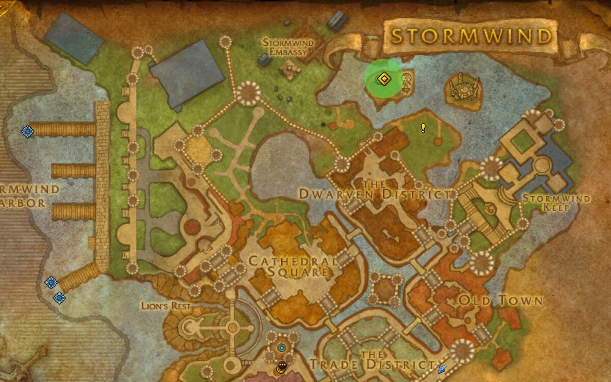 lorewalker cho location stormwind map