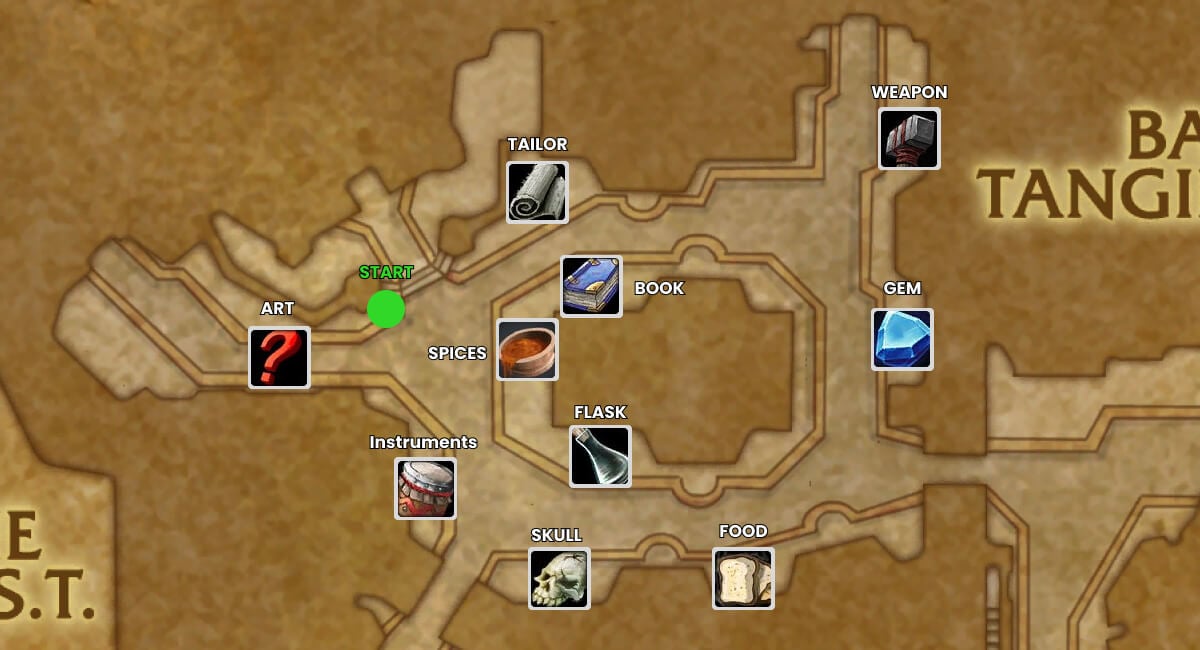 tazavesh bazaar trade event map