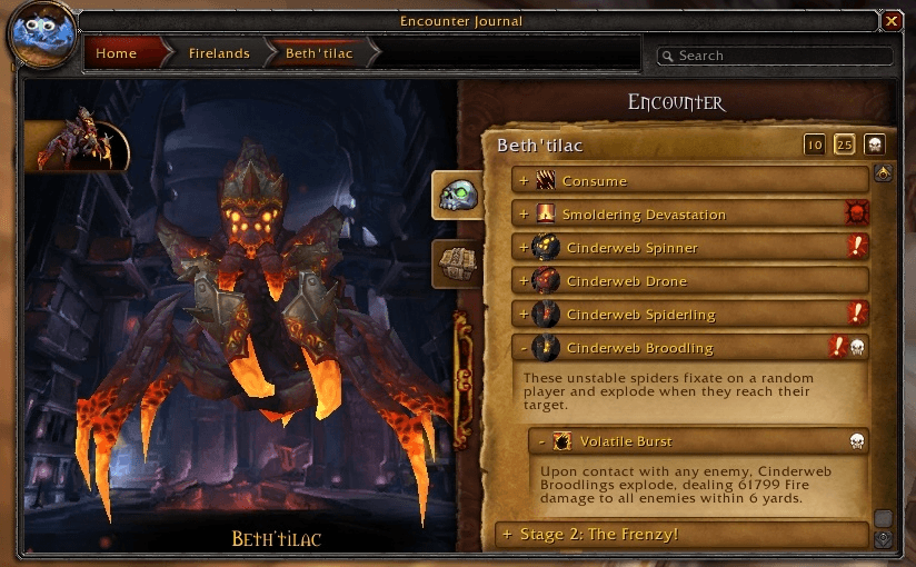 Dungeon Journal WoW
