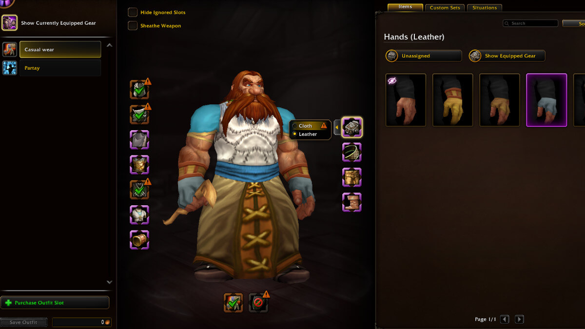 WoW Forever Transmog screen