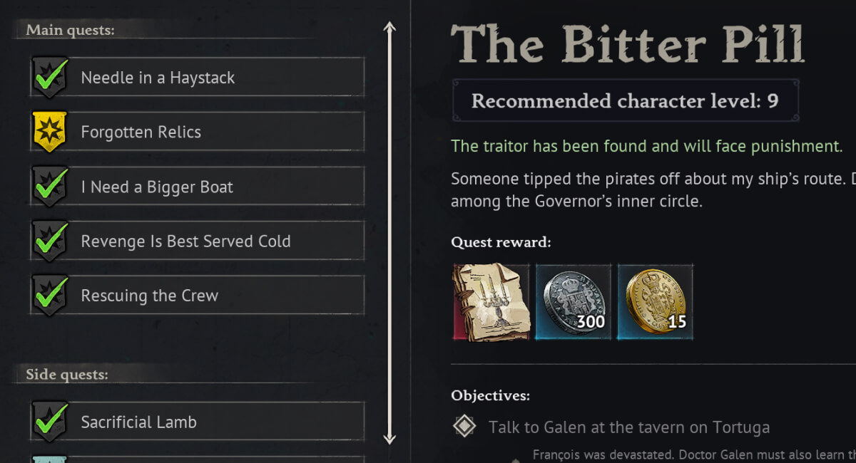 how to get piastre in windrose quests