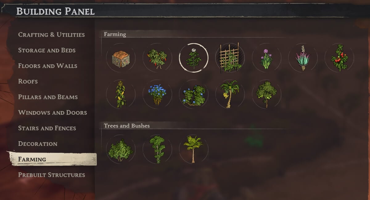 windrose how farming works farming building menu