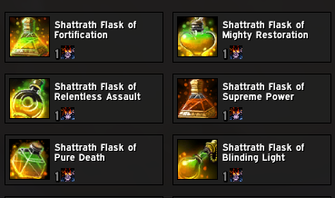 Phase 3 Shattrath Flasks