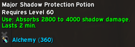 Major Shadow Protection Potion