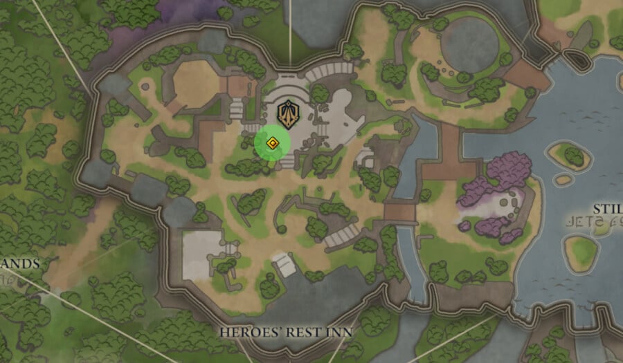 fellowship monument of legends location map