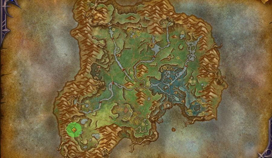 the blinding vale dungeon location