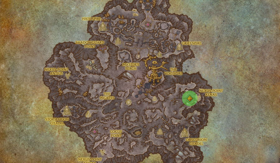 nexus point xenas dungeon location