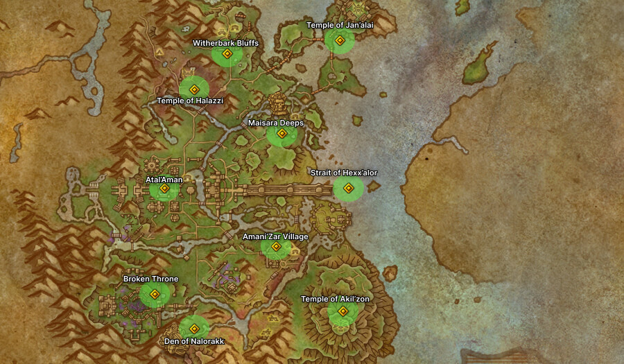 Explore Zulaman area map