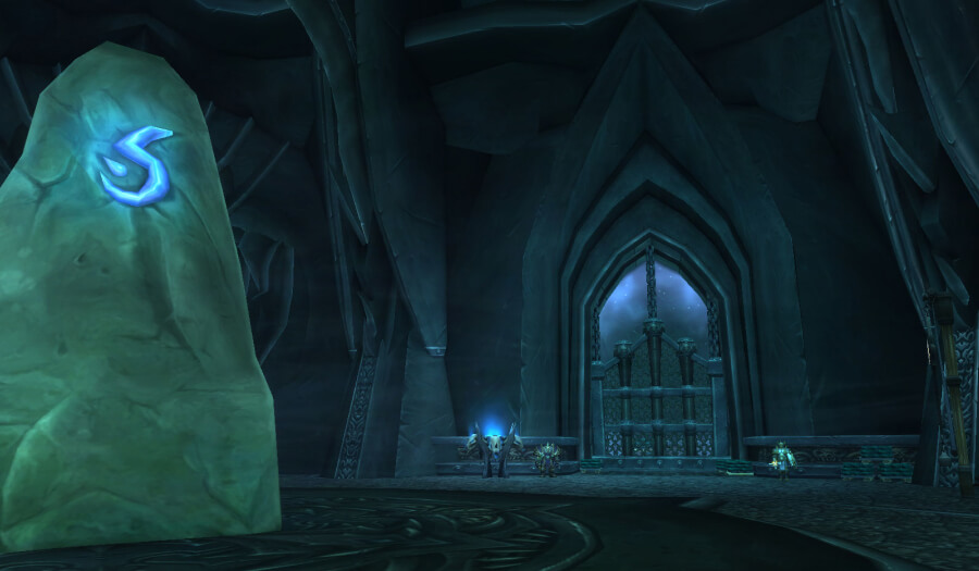 pit of saron dungeon in game