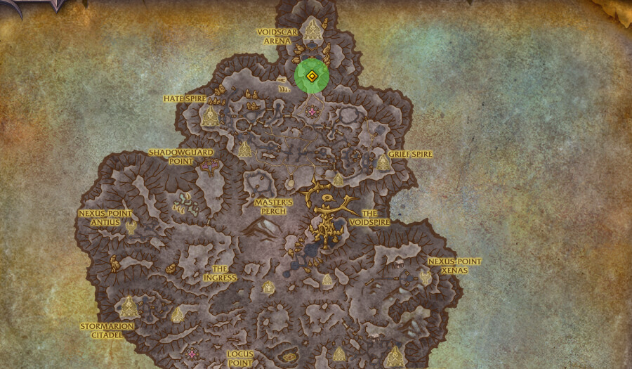 voidscar arena dungeon location