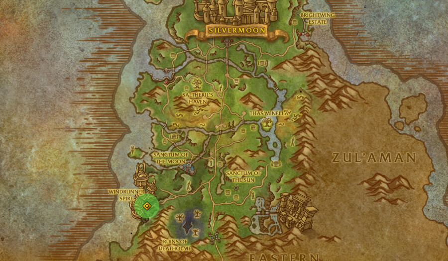 windrunner spire dungeon location