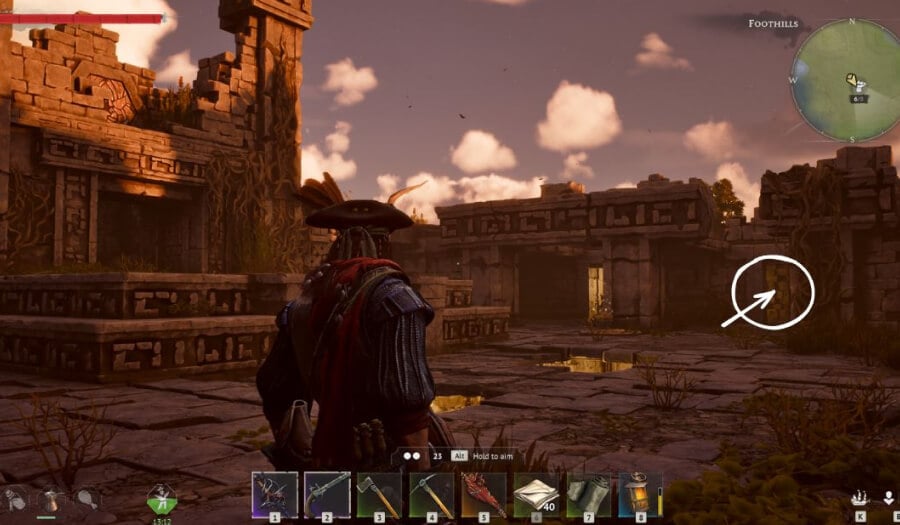 windrose ancient fire sanctuary first fire bowl far