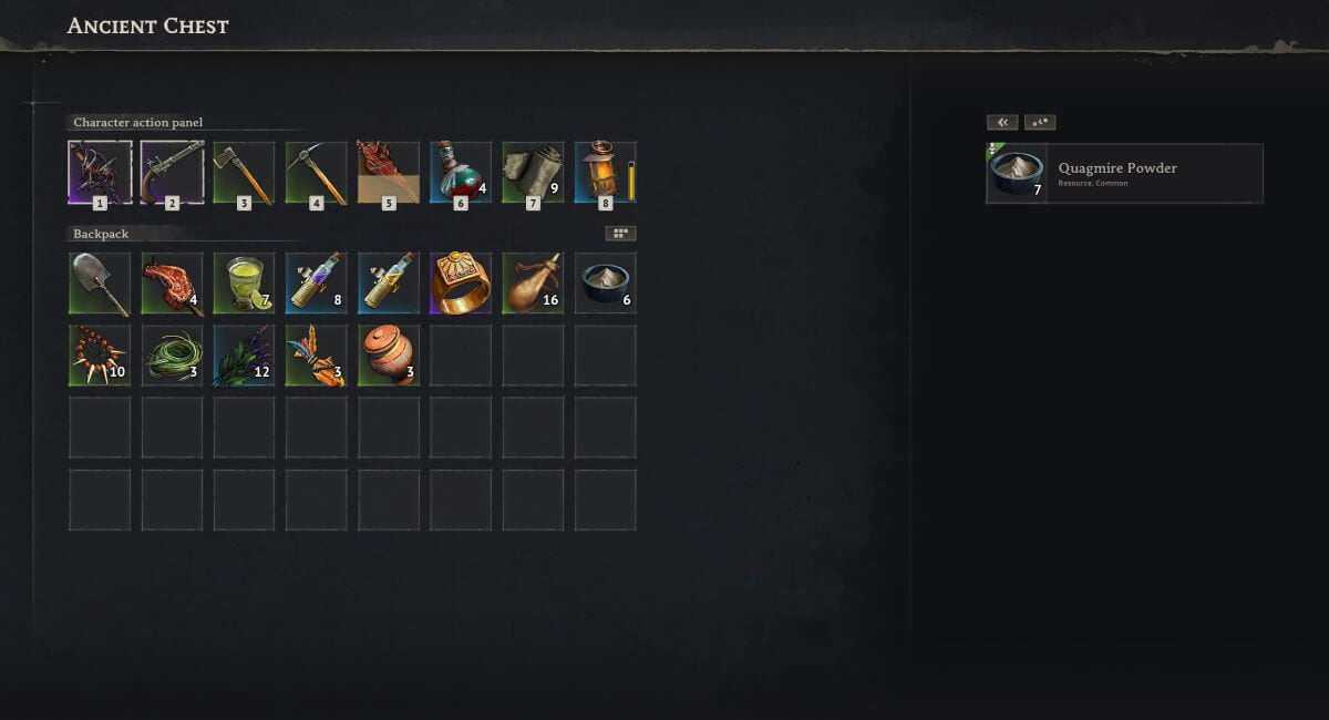 windrose where to find cursed swamp resources quagmire powder chest