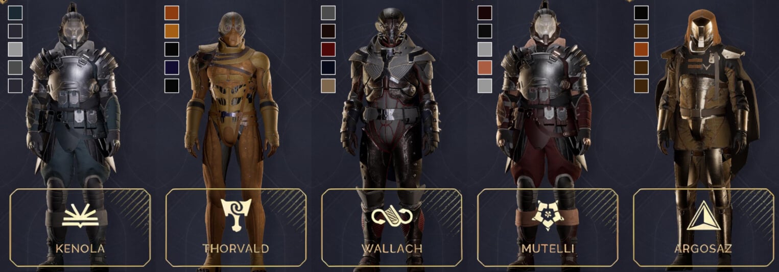 dune awakening house armor swatches fourth row
