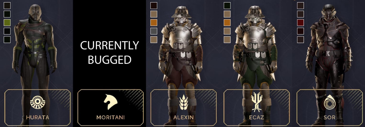 dune awakening house armor swatches third row