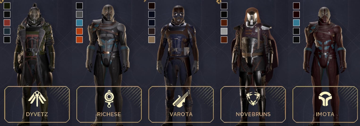 dune awakening house armor swatches first row