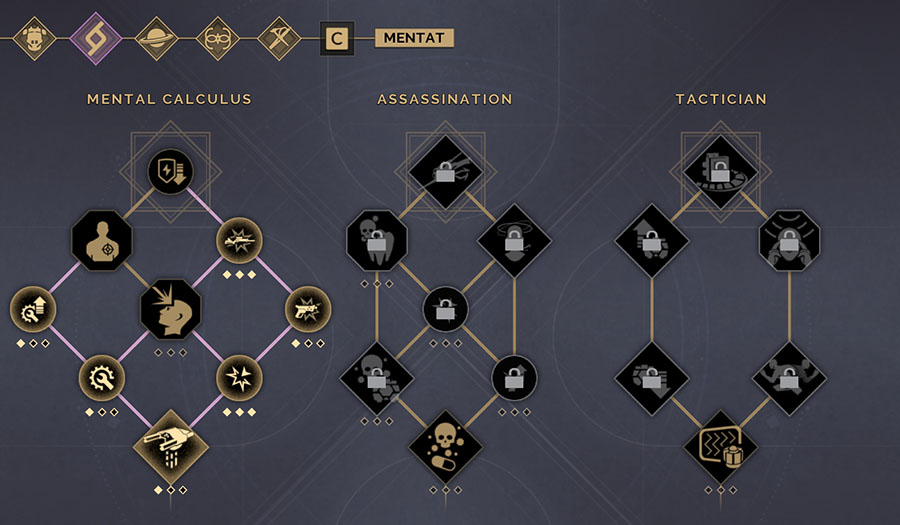 200 Mentat Skill Tree