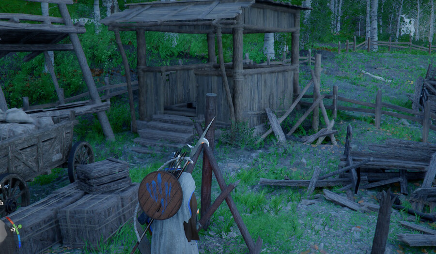 azure moon labyrinth shed