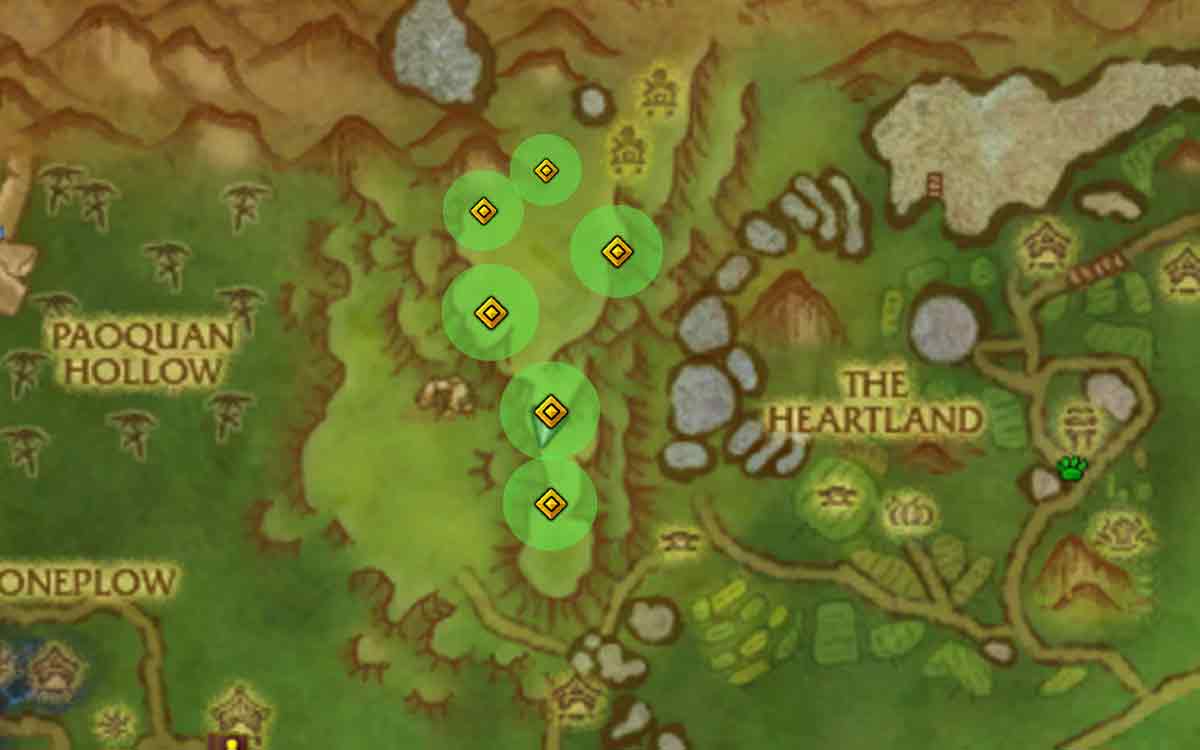 MoP Remix Goat Farm Spot Markers