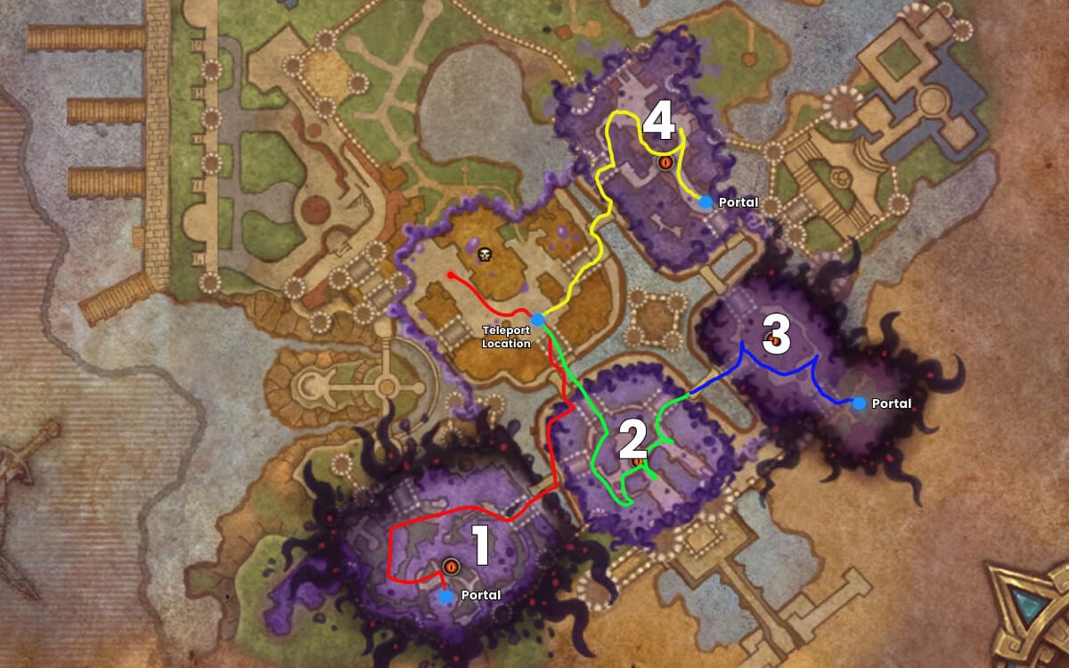 horrific visions route map