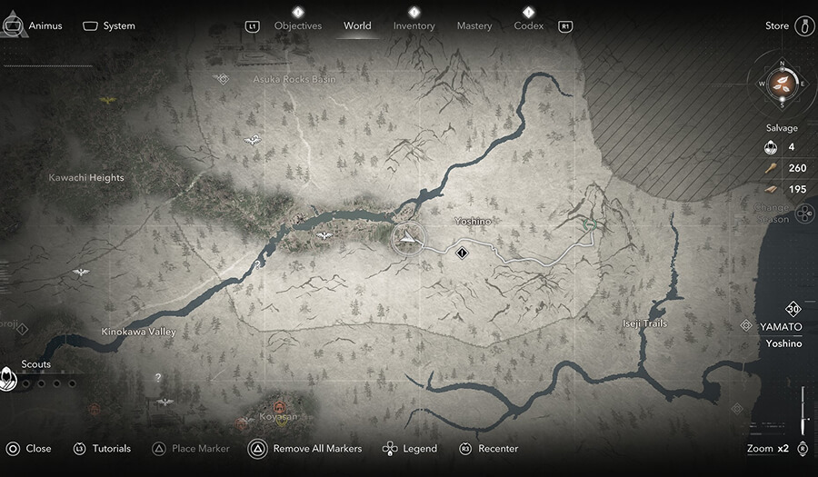 assassins creed shadows happy place trophy starting point