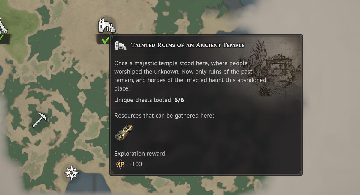 windrose quagmire powder farming tainted ruins