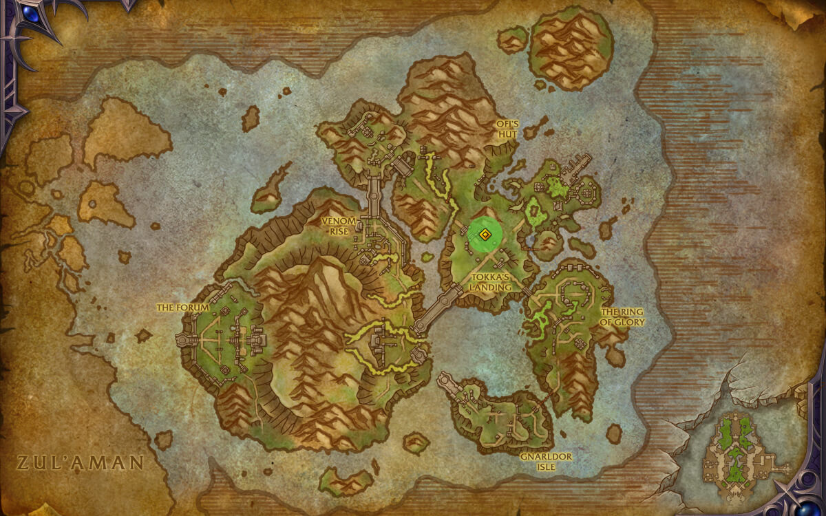zuljarras forces renown quartermaster map location