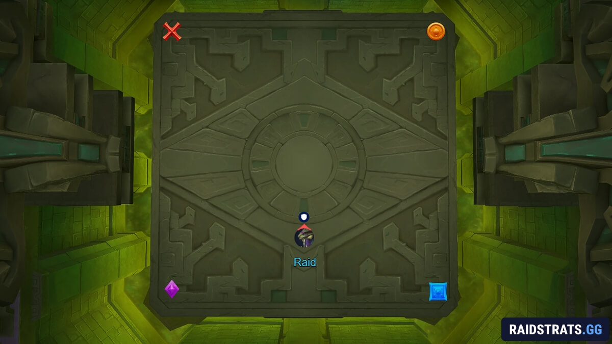 the coiled altar heroic marker positioning