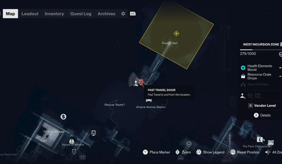 control resonant the west incursion zone resonant map