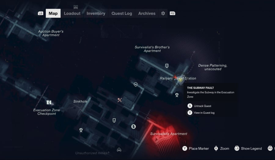 control resonant the subway fault map
