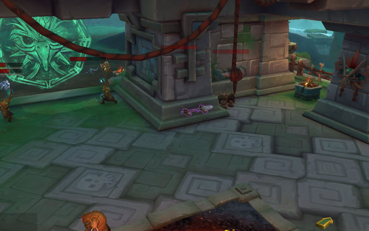 carefully racked spear