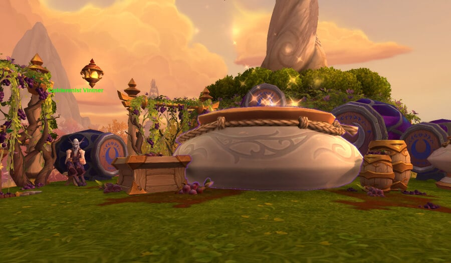 stone vat of wine in game