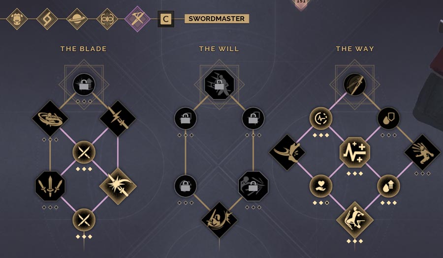 Swordmaster Skill Tree
