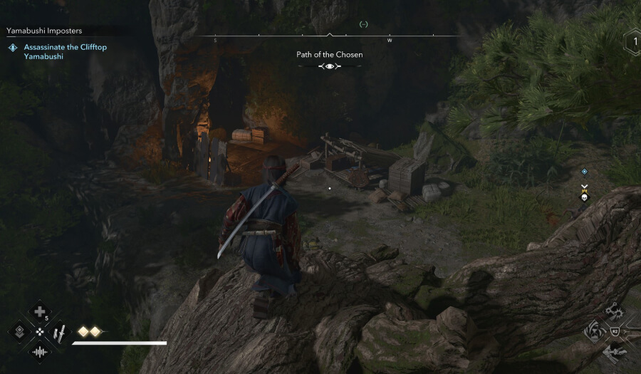 assassins creed shadow omi assassin outpost end